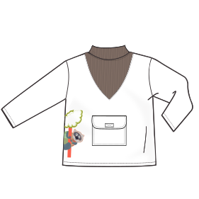 Patron ropa, Fashion sewing pattern, molde confeccion, patronesymoldes.com Sweatshirt  00189 BABIES Sweatshirt